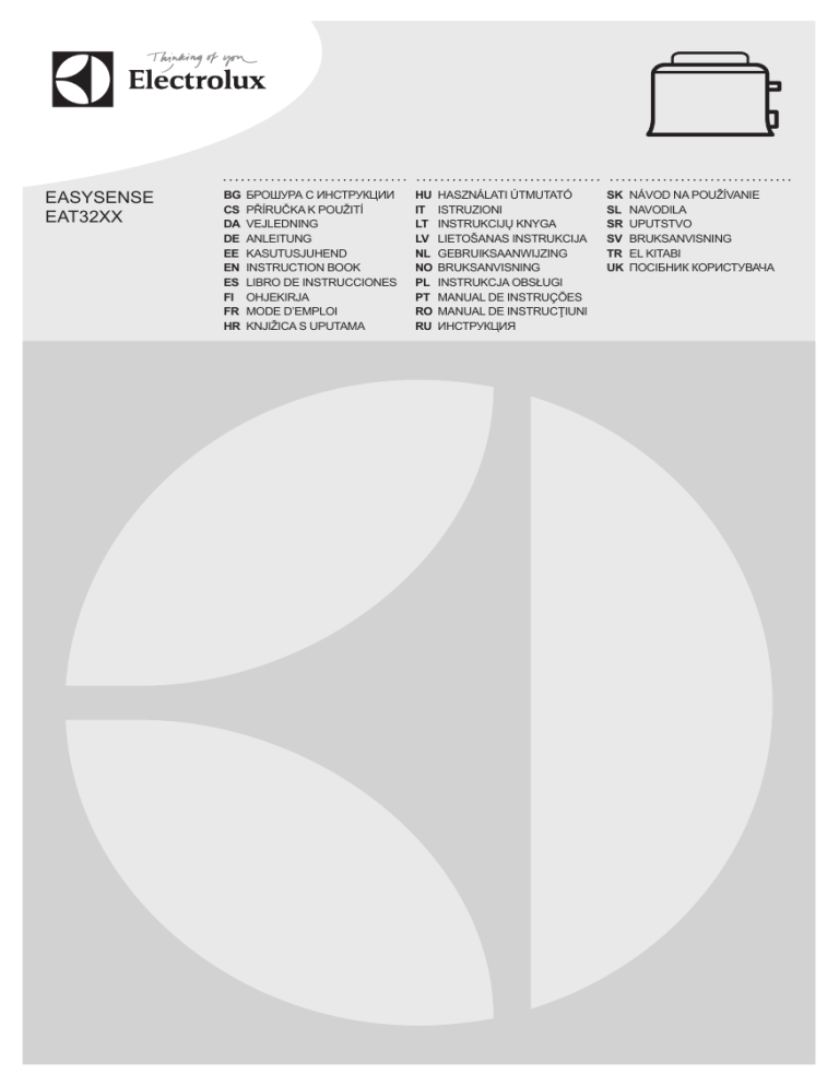 Electrolux EAT3230, EAT3200 User manual Electrolux EAT3230, EAT3200 User manual