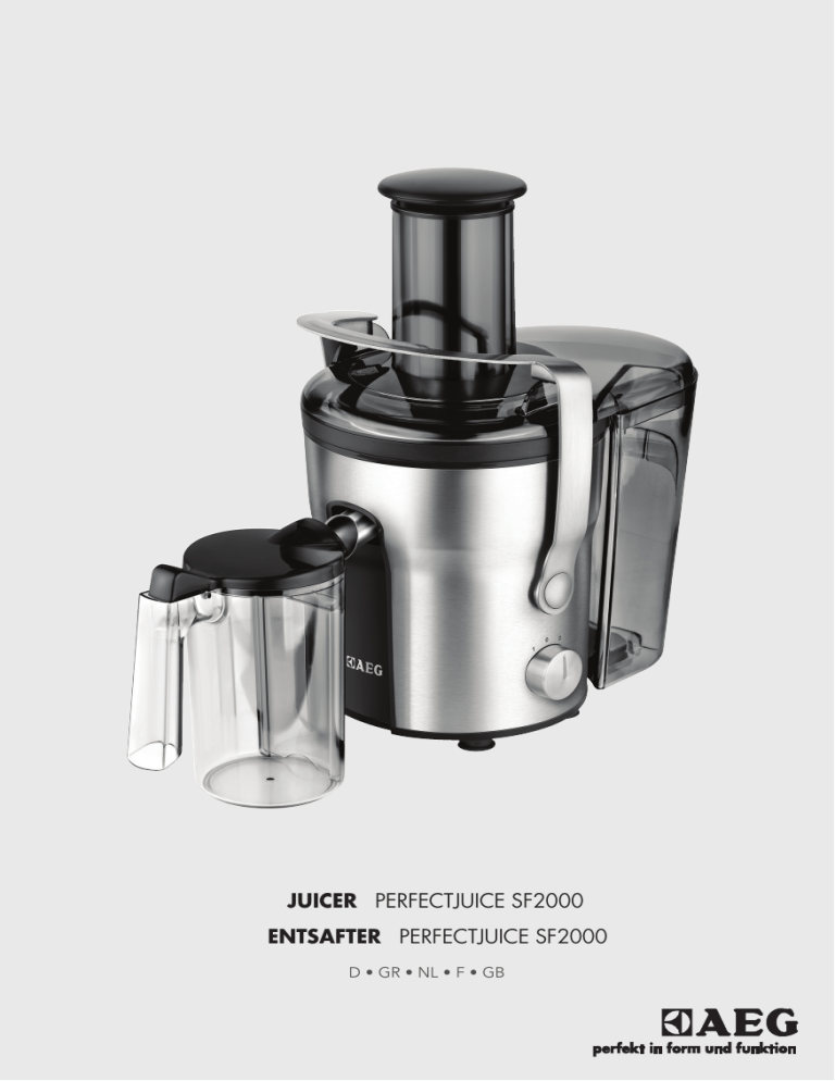 AEG SF2000 User manual AEG SF2000 User manual