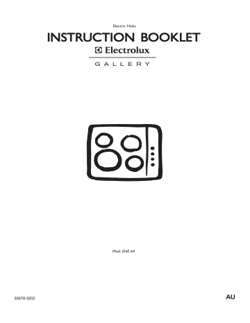 Electrolux EHE64X User manual Electrolux EHE64X User manual