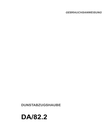 Therma DA/82.2 User manual Therma DA/82.2 User manual