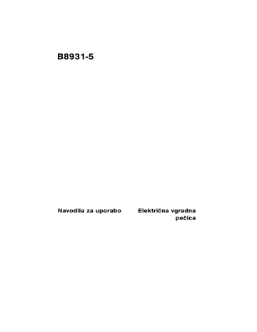 Aeg-Electrolux B8931-5-M User Manual | Manualzz Aeg-Electrolux B8931-5-M User Manual | Manualzz