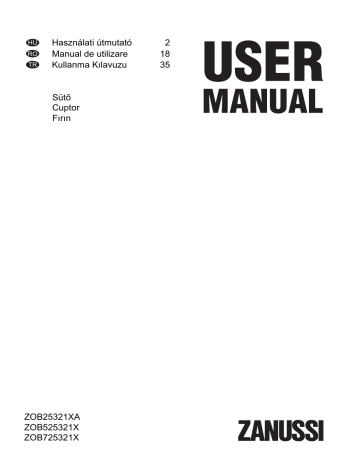 Zanussi ZOB25321XA User manual Zanussi ZOB25321XA User manual