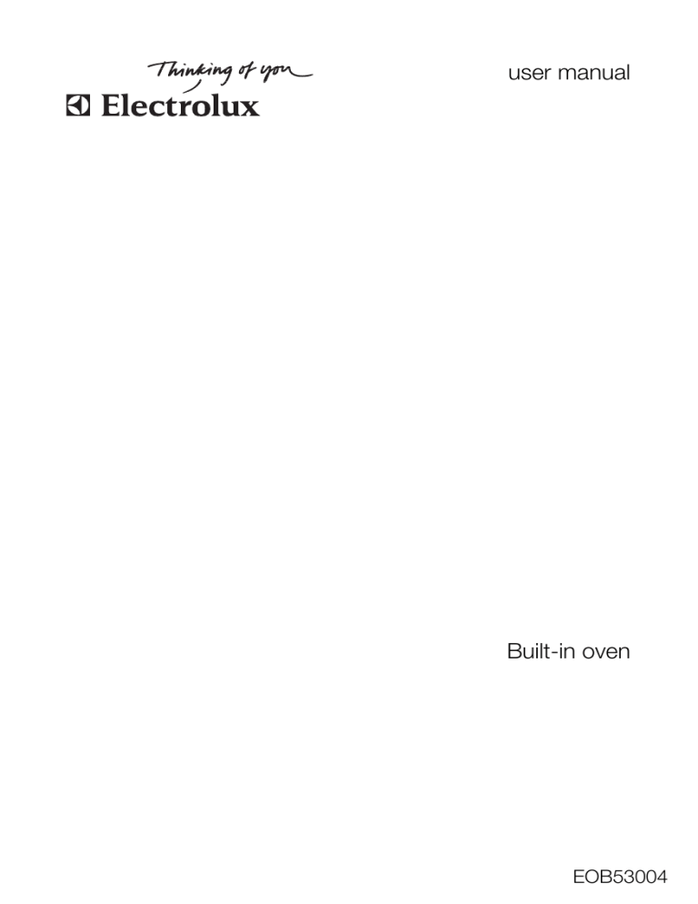 Electrolux EOB53004X User manual Electrolux EOB53004X User manual