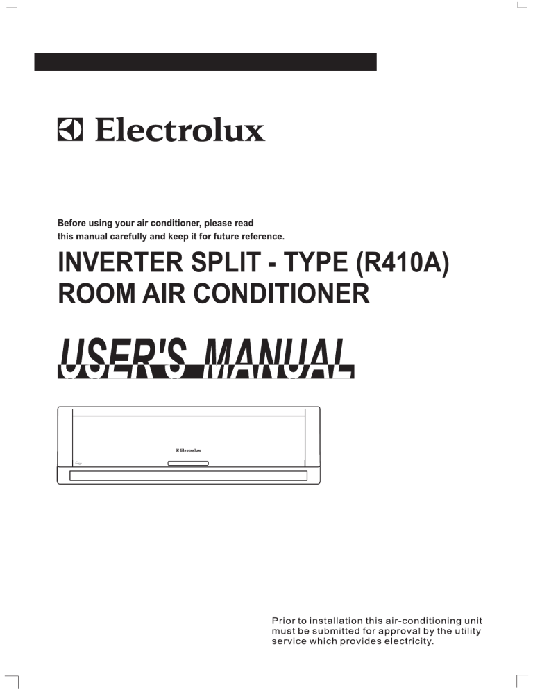 Electrolux ESICR09PGGMB User manual Electrolux ESICR09PGGMB User manual