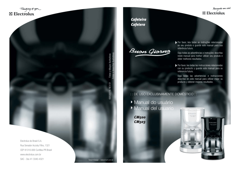 Electrolux CM500 User manual Electrolux CM500 User manual
