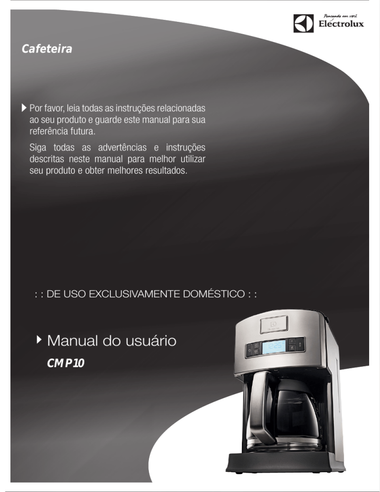 Electrolux CMP10 User manual Electrolux CMP10 User manual