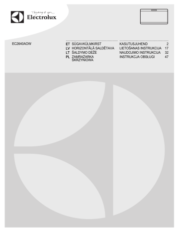 Electrolux EC2640AOW User manual Electrolux EC2640AOW User manual