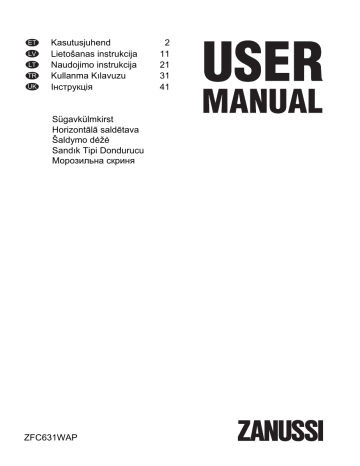 Zanussi ZFC631WAP User manual Zanussi ZFC631WAP User manual