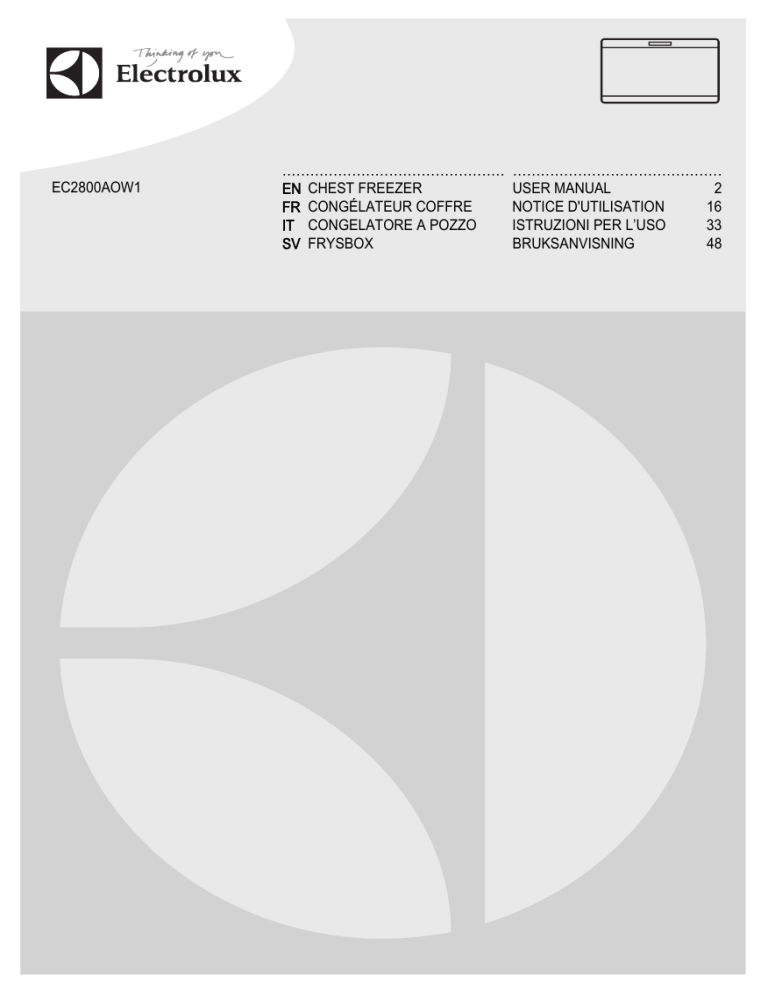 Electrolux EC2800AOW, EC2800AOW1 User manual Electrolux EC2800AOW, EC2800AOW1 User manual