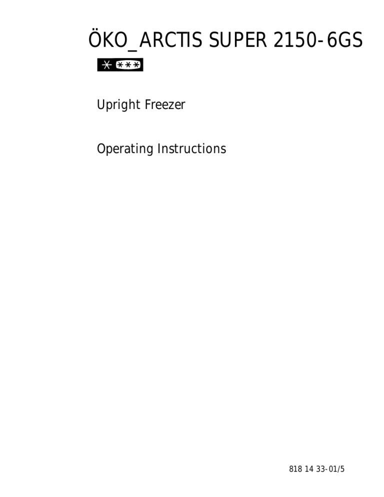 AEG ÖKO_ARCTIS.SUPER.2150-6.G User manual AEG ÖKO_ARCTIS.SUPER.2150-6.G User manual