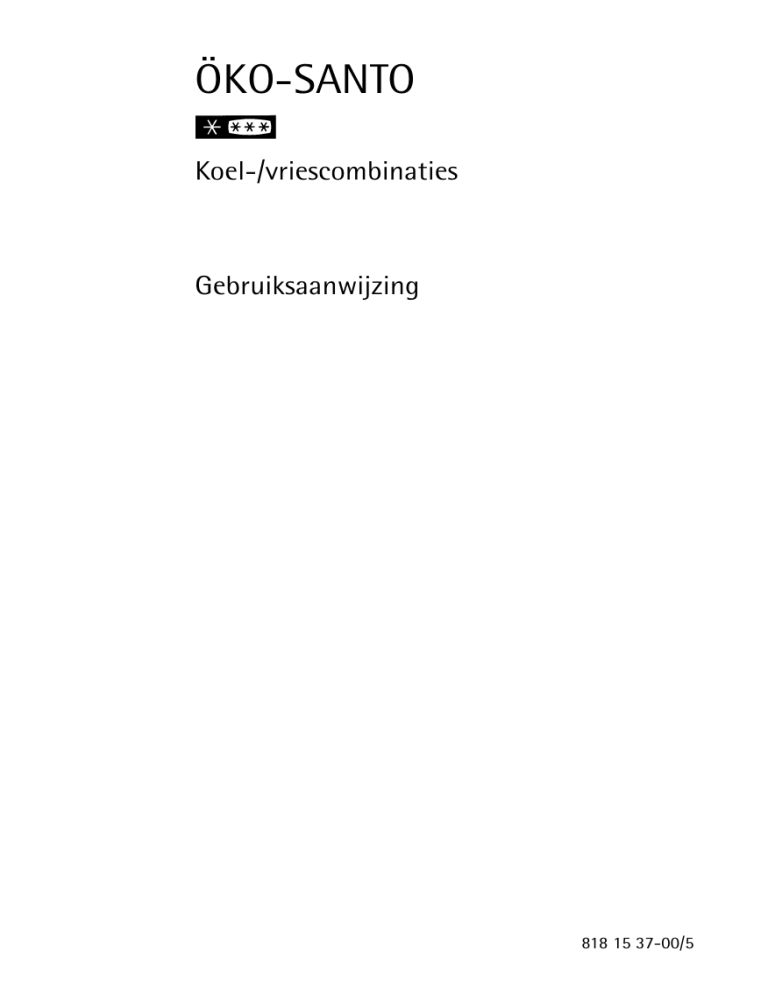 AEG ÖKO_SANTO.3636-4.KG User manual AEG ÖKO_SANTO.3636-4.KG User manual