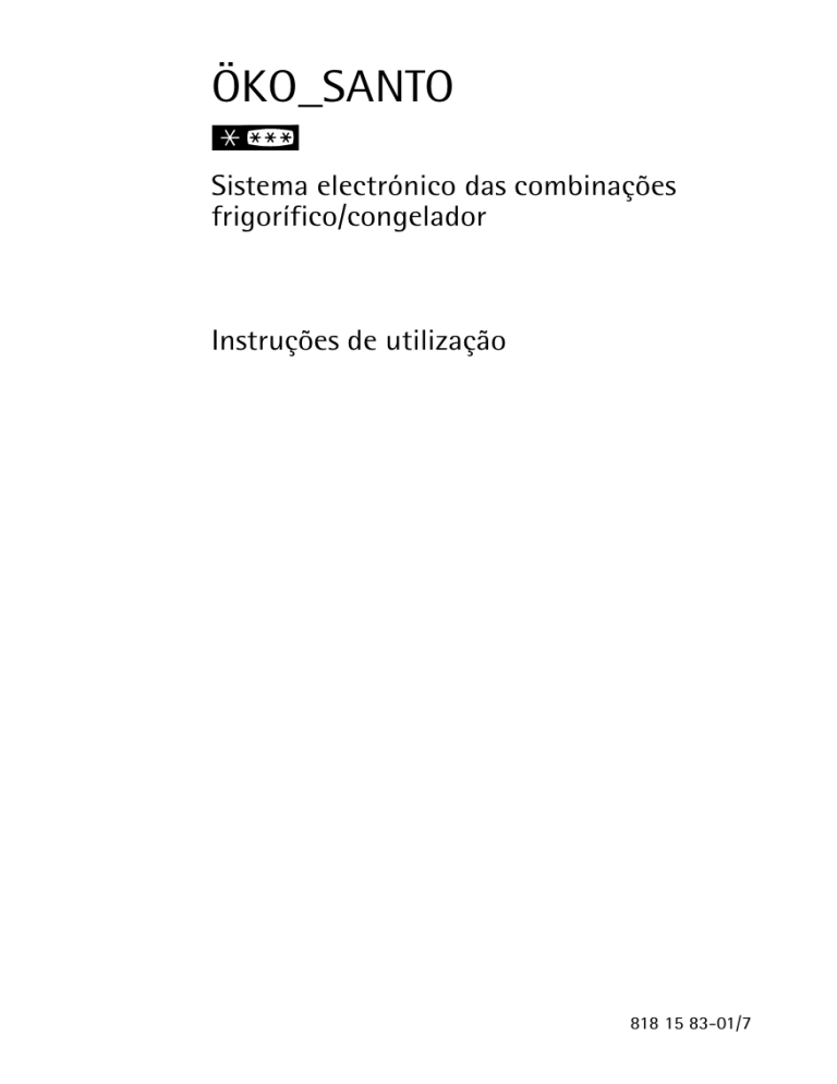 AEG ÖKO_SANTO.4088-6.KG, ÖKO_SANTO.3688-6.KG User manual AEG ÖKO_SANTO.4088-6.KG, ÖKO_SANTO.3688-6.KG User manual