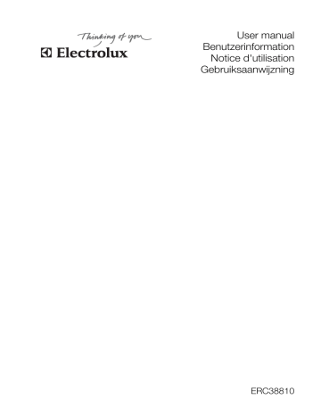 Electrolux ERC38810WS User manual Electrolux ERC38810WS User manual