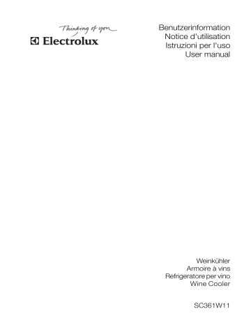 Electrolux SC361W11 User manual Electrolux SC361W11 User manual