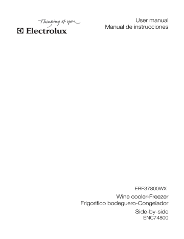 Electrolux ERF37800WX, ENC74800WX User manual Electrolux ERF37800WX, ENC74800WX User manual