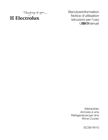 Electrolux SC361W10 User manual Electrolux SC361W10 User manual