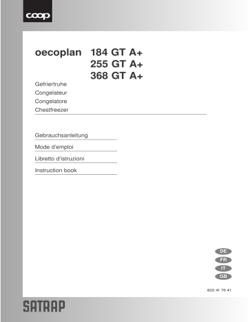 Satrap OP184GTA+, OP368GTA+ , OP255GTA+ User manual Satrap OP184GTA+, OP368GTA+ , OP255GTA+ User manual