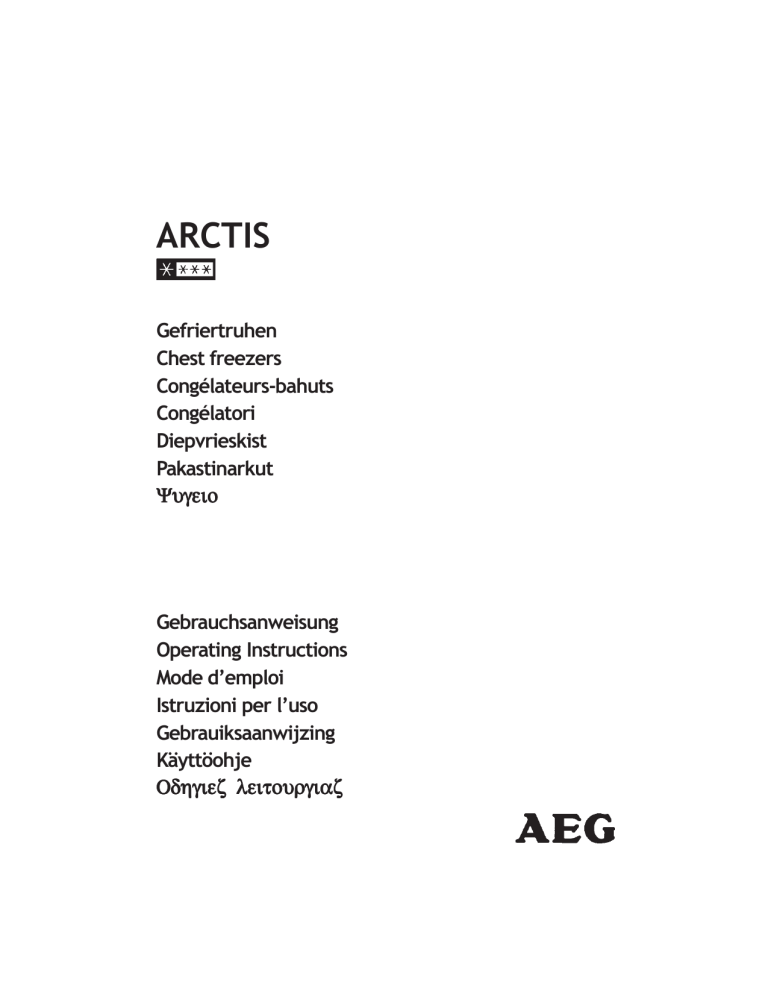 Electrolux A73380GT User manual Electrolux A73380GT User manual