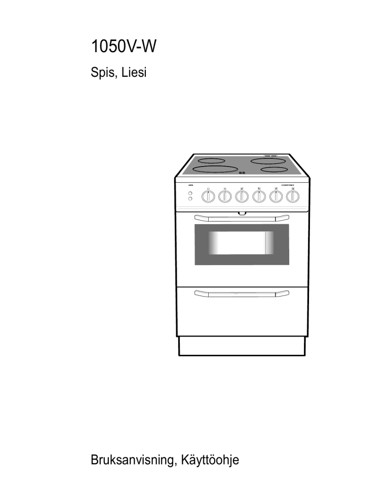AEG 1050V-W User manual AEG 1050V-W User manual