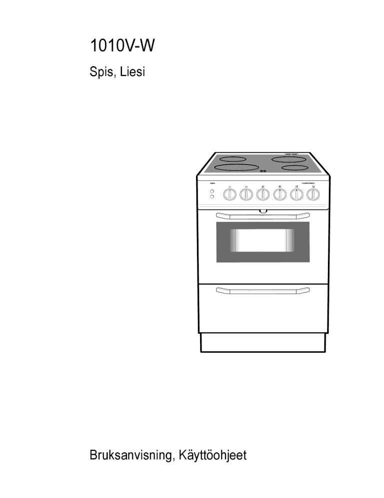 AEG 1010V-W User manual AEG 1010V-W User manual