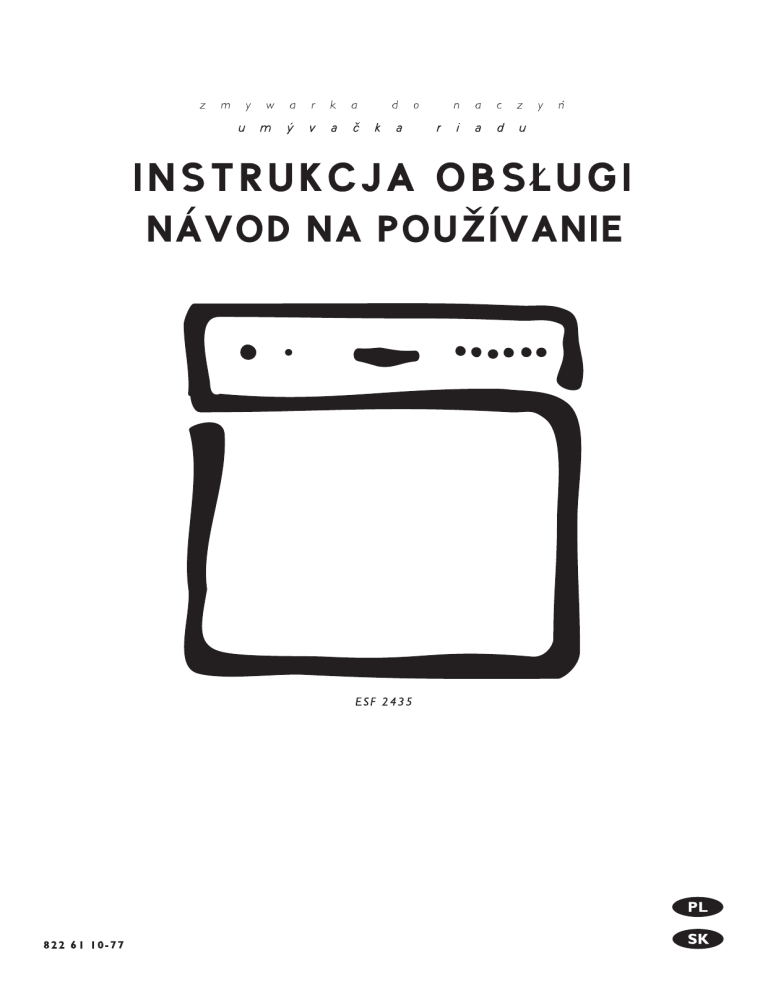 Electrolux ESF2435 User manual Electrolux ESF2435 User manual