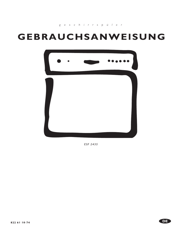 Electrolux ESF2435 User manual Electrolux ESF2435 User manual