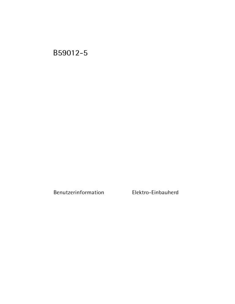 Aeg-Electrolux B59012-5-M User manual Aeg-Electrolux B59012-5-M User manual