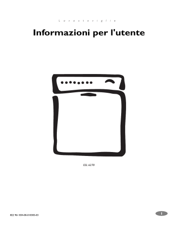 Electrolux ESL6270 User manual Electrolux ESL6270 User manual