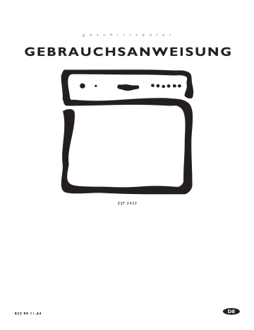 Electrolux ESF2435 User manual Electrolux ESF2435 User manual