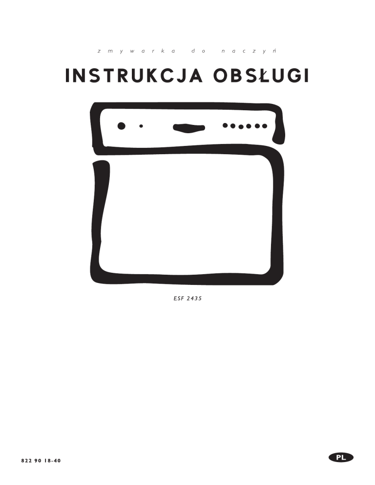 Electrolux ESF2435 User manual Electrolux ESF2435 User manual