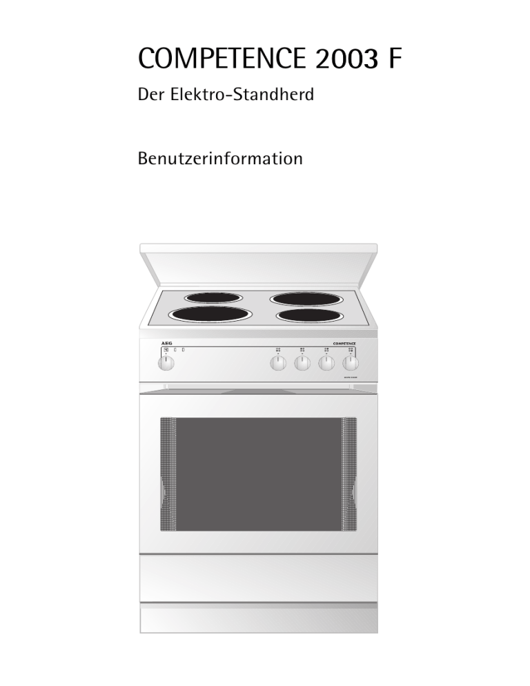 AEG 2003F-EW, 2003F-EWEURO User manual AEG 2003F-EW, 2003F-EWEURO User manual