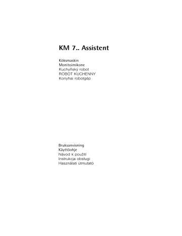 AEG KM750 User manual AEG KM750 User manual