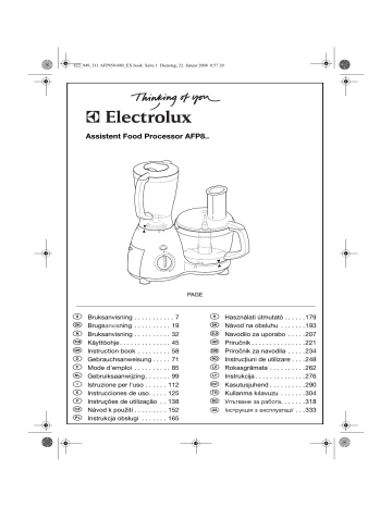 Electrolux AFP850 User manual Electrolux AFP850 User manual