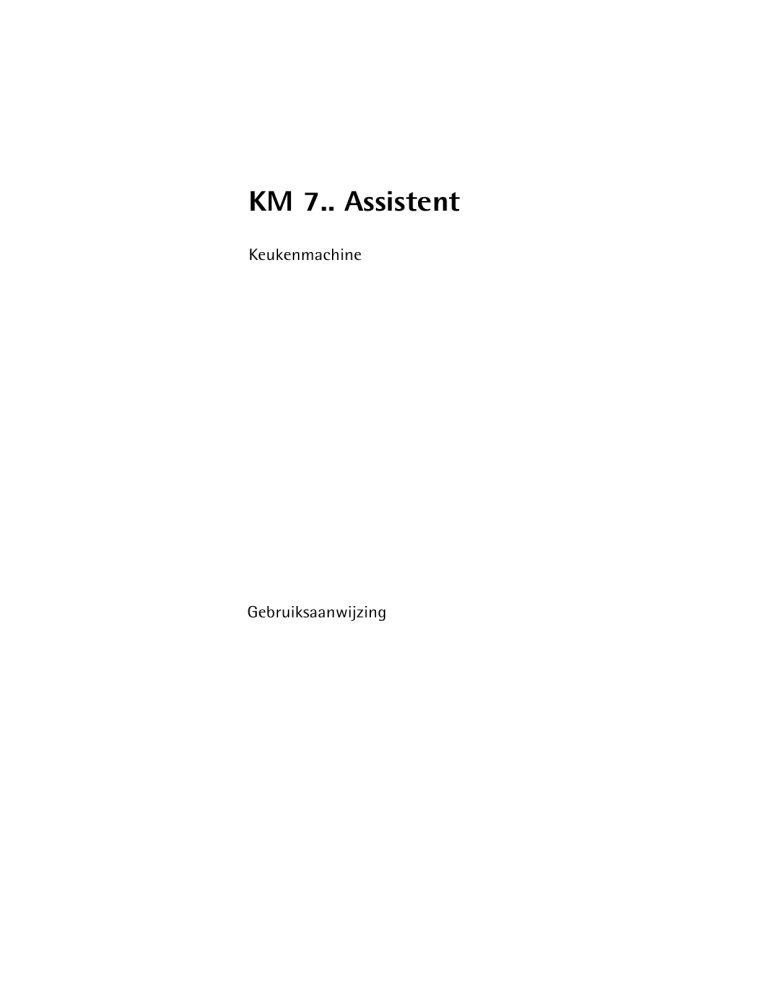 AEG KM750, KM700 User manual AEG KM750, KM700 User manual