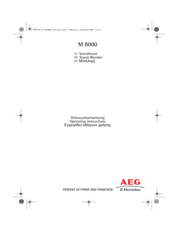 Aeg-Electrolux M8000 User manual Aeg-Electrolux M8000 User manual