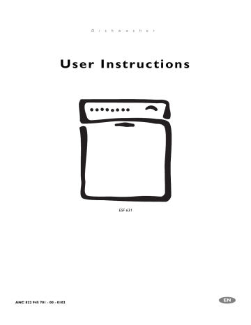 Electrolux ESF631W User manual Electrolux ESF631W User manual