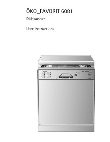 AEG FAV6081W User manual AEG FAV6081W User manual