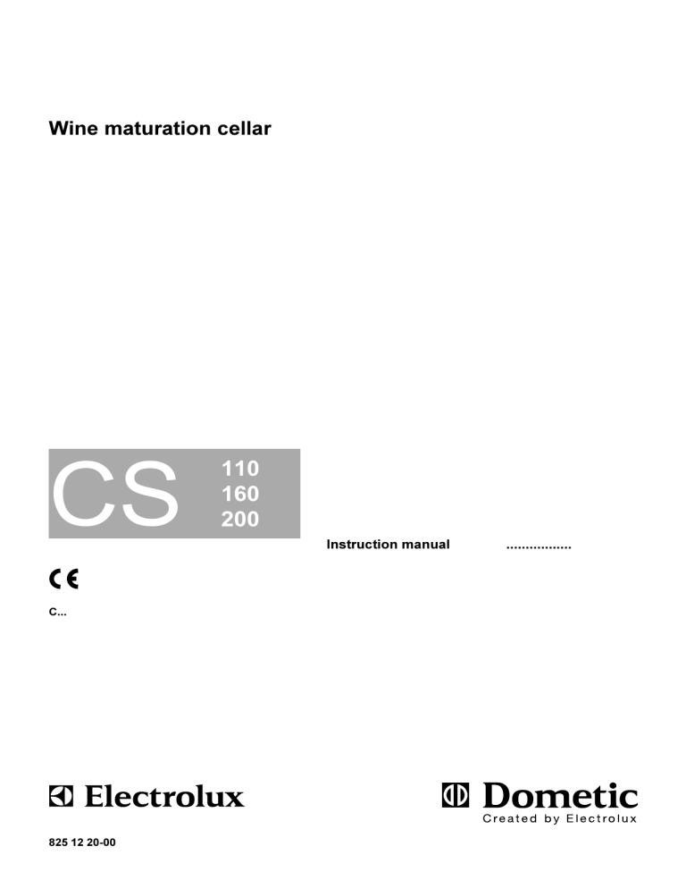 Electrolux CS201D, CS111DV, CS111D, CS161D, CS161DV User manual Electrolux CS201D, CS111DV, CS111D, CS161D, CS161DV User manual