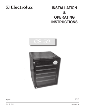 Electrolux CS52DV User manual Electrolux CS52DV User manual