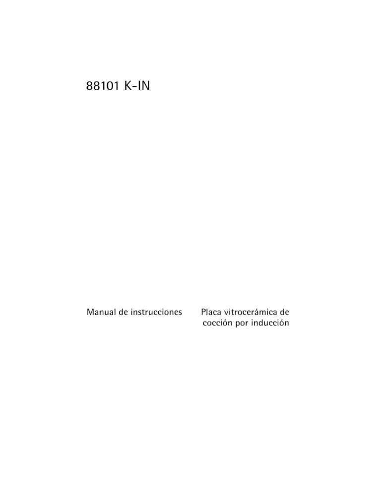 Aeg-Electrolux 88101K-IN User manual Aeg-Electrolux 88101K-IN User manual