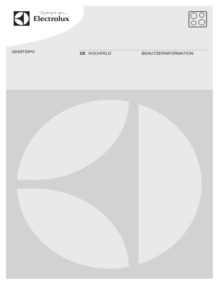 Electrolux GK58TSIPO User manual Electrolux GK58TSIPO User manual