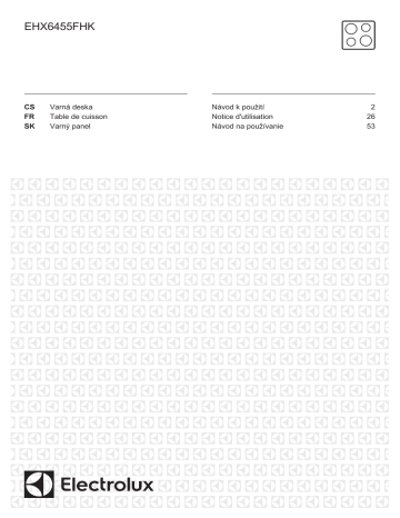 Electrolux EHX6455FHK User manual Electrolux EHX6455FHK User manual