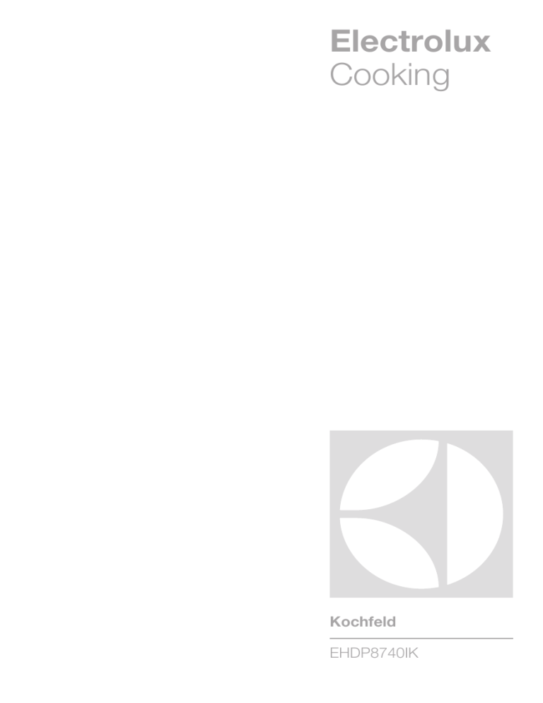 Electrolux EHDP8740IK User manual Electrolux EHDP8740IK User manual