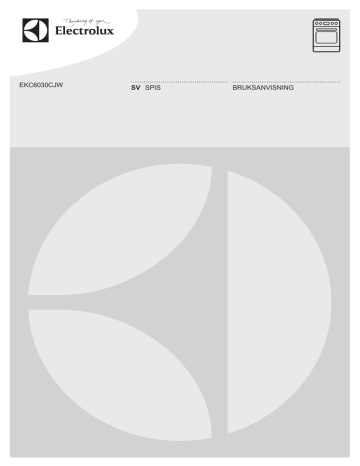 Electrolux EKC6030CJW User manual Electrolux EKC6030CJW User manual