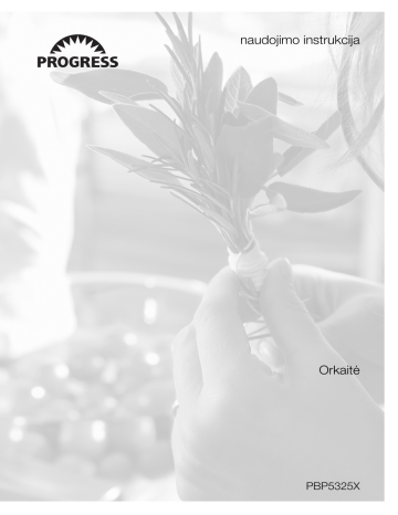 Progress PBP5325X User manual Progress PBP5325X User manual