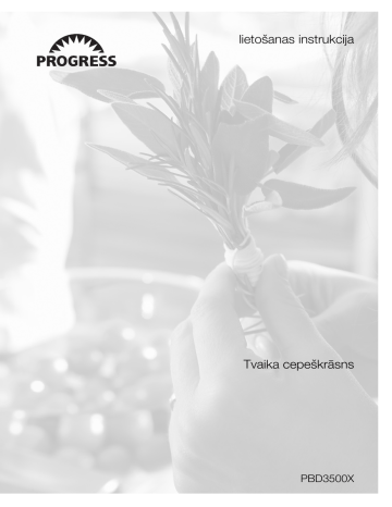 Progress PBD3500X User manual Progress PBD3500X User manual