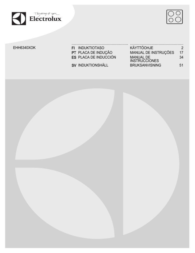 Electrolux EHH6340XOK User manual Electrolux EHH6340XOK User manual