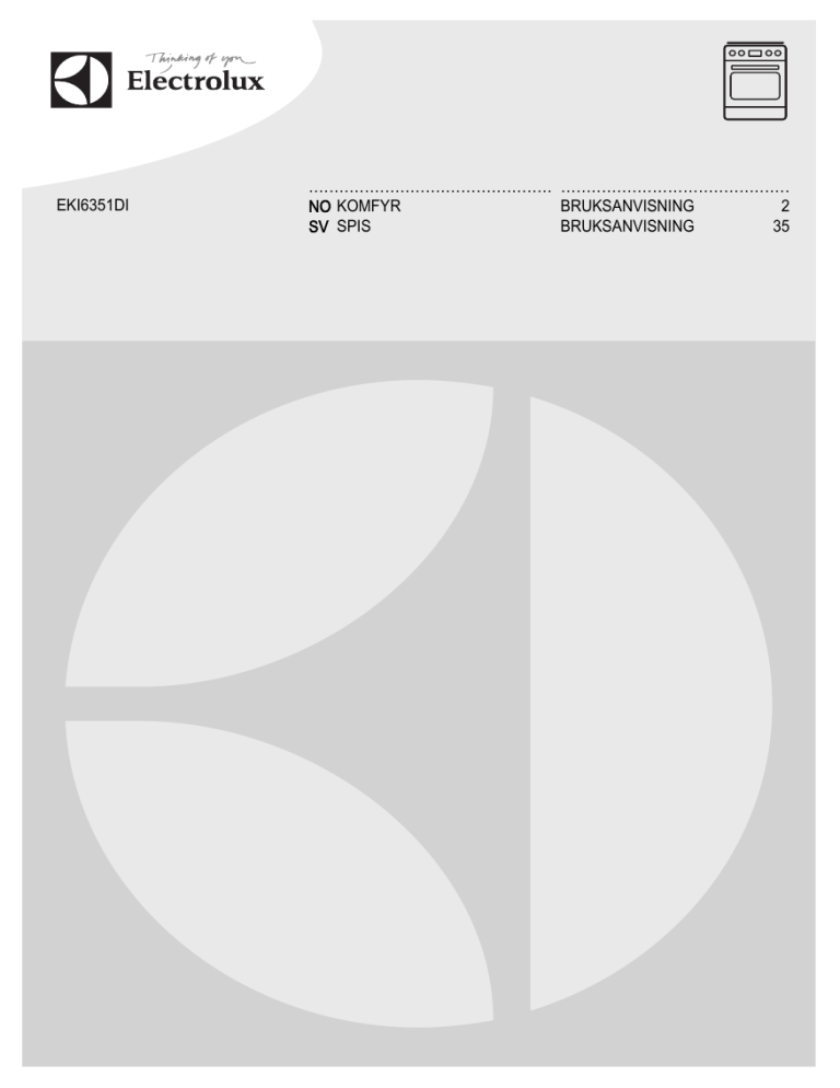 Electrolux EKI6351DIW User manual Electrolux EKI6351DIW User manual