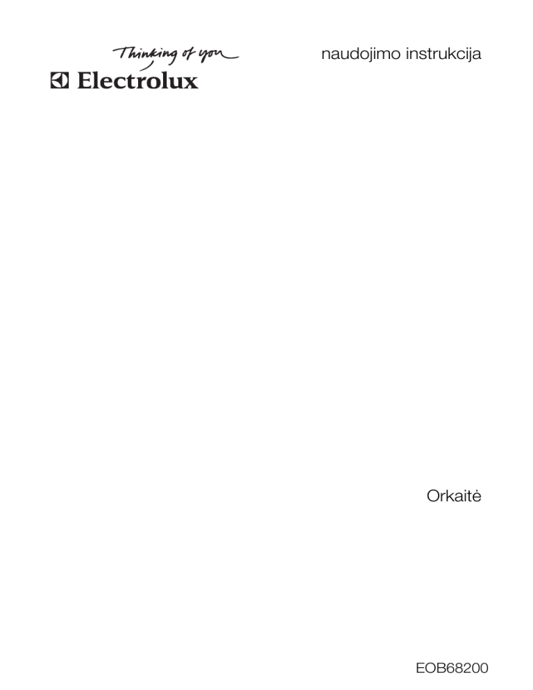 Electrolux EOB68200X User manual Electrolux EOB68200X User manual