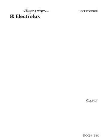 Electrolux EKK511510W User manual Electrolux EKK511510W User manual